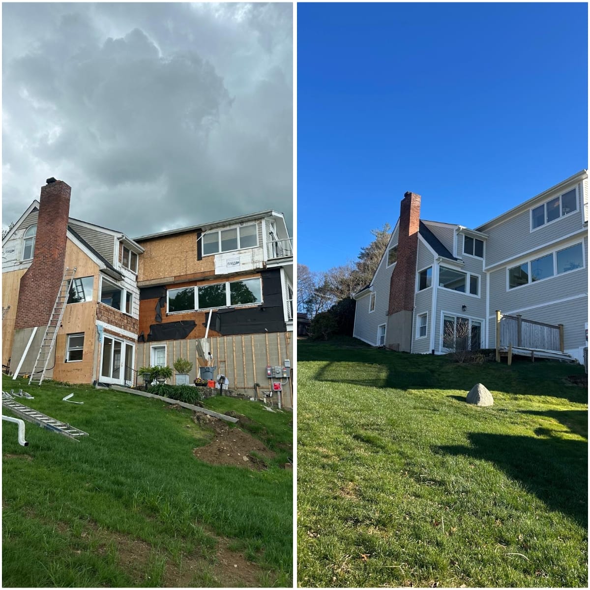 Completed renovation project by J & J Leon's